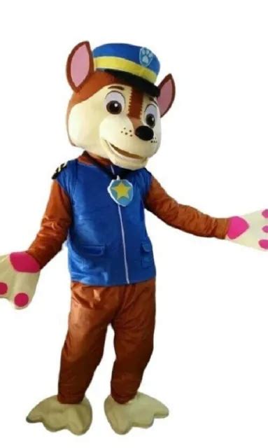 New Paw Patrol Chase Costume Halloween Birthday Complete Mascot Adult