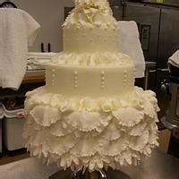 wedding dress inspired cake cake  danielle cakesdecor