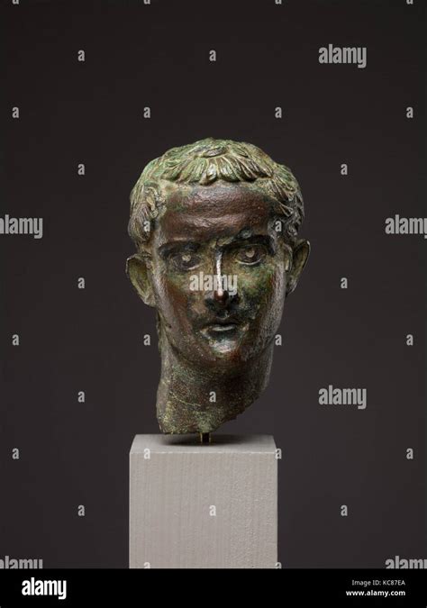 Bronze Portrait Head Of The Emperor Gaius Caligula Ca Ad 3741