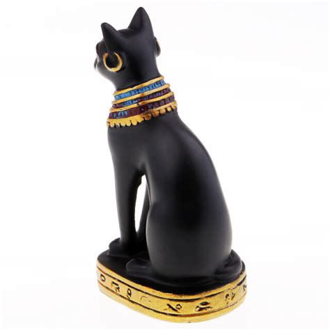 Egyptian Goddess Cat Bast Bastet Figurine Mythology Statue Decoration