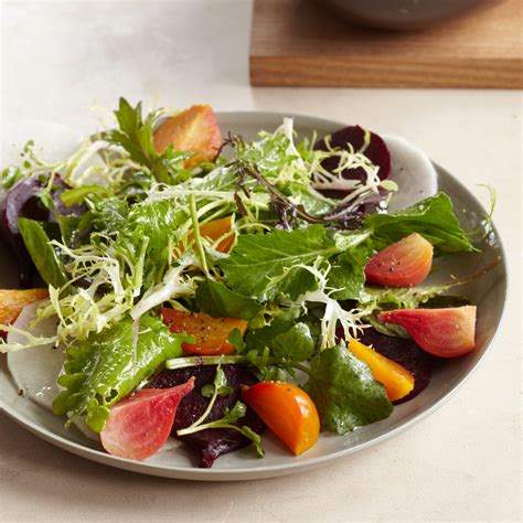 If your green turned out too bright, don't add black or grey to make it duller. Mixed Green Salad with Beets and Daikon Recipe - Takashi ...