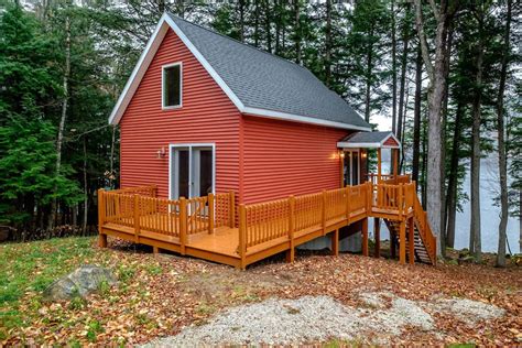 Little Red Cabin On The Lake Waterford Me Cabins For Rent In