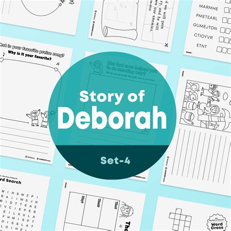 The Story Of Deborah Bible Activity Worksheet For Kids Hisberry