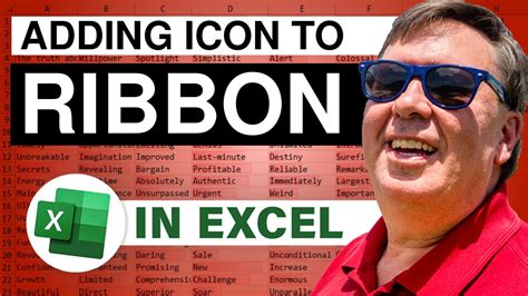 Excel In Depth 4 Adding Ribbon Icon YouTube