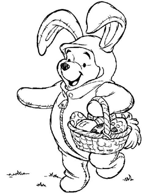 Winnie The Pooh Easter Coloring Pages Posted By Sarah Walker