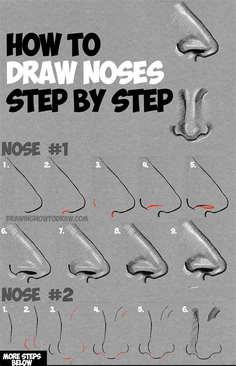 How To Draw Nose 49 Photos Drawings For Sketching And Not Only