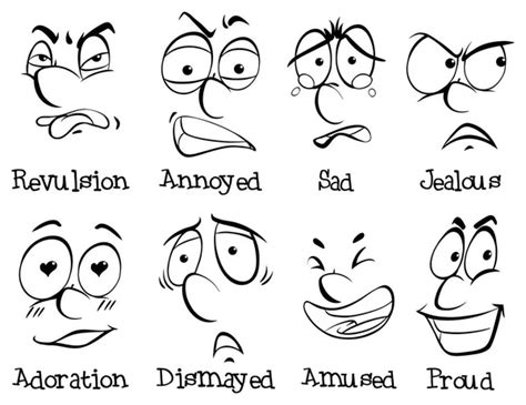 Different Facial Expressions Of Human Stock Vector Image By ©brgfx