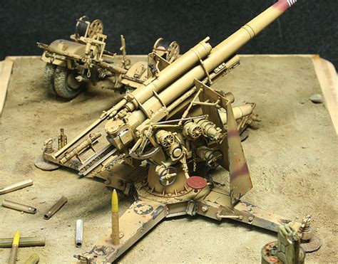 135 二戰 德軍 88 砲 German 88cm Flak 18 Anti Aircraft Gun （afv Club