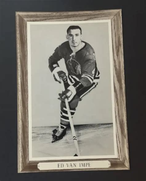 1964 67 Beehive Hockey Photo Group Iii Woodgrain Ed Van Impe 297