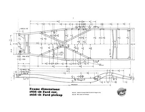 1934 Ford frame measurements