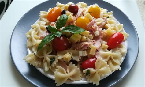 Recette de salade de pâtes au jambon