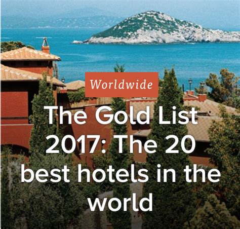 The Condé Nast Traveller Gold List 2017 Ellerman House Blog