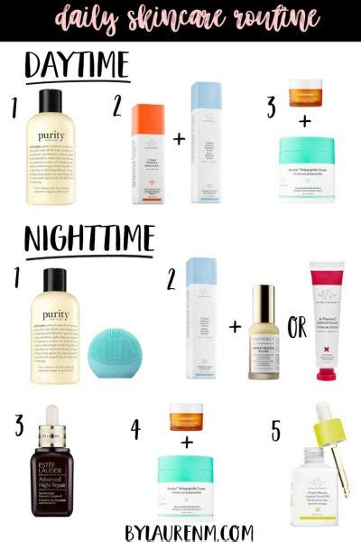 Daily Skincare Routine Daytime And Nighttime Skincare By Lauren M