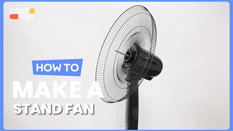 How To Assemble Pedestal Oscillating Stand Fan Costway Hw54237
