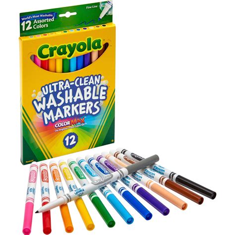 Crayola Colored Pencils Classic Crayons And Broad And Fine Tip