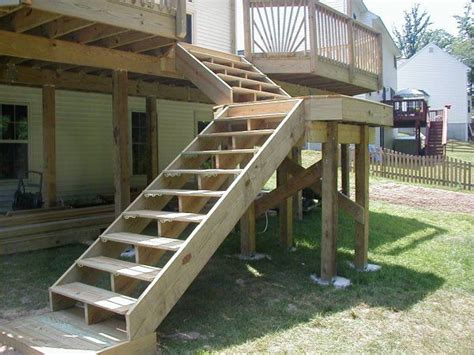 Deck Construction Outdoor Stairs Patio Stairs Stairs Landing Design