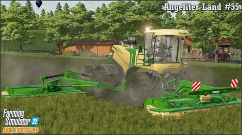 Finishing Making Grass Silage Mowing And Tedding🔹angeliter Land Ep55🔹farming Simulator 22 Youtube