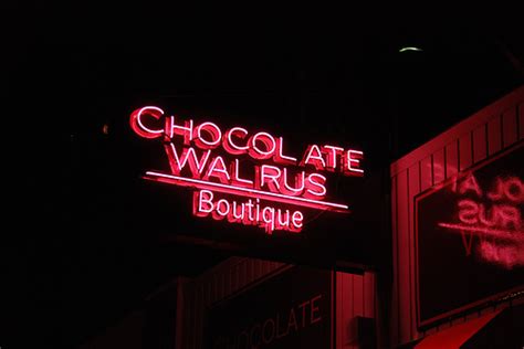 Chocolate Walrus Chocolate Walrus Neon Sign Chocolate Walrus Flickr