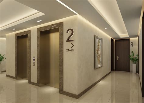The Lift Lobby And Corridor Behance