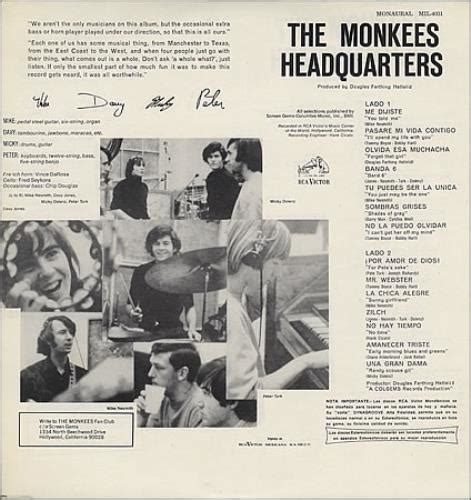The Monkees Headquarters Mono Mexican Vinyl Lp Album Lp Record 364450