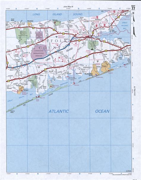 Map Of Suffolk County New York State