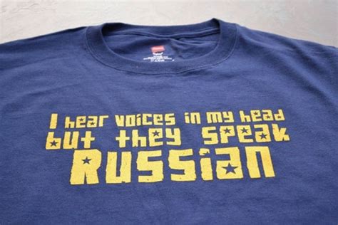 Funny Russian T Shirt I Hear Russian Voices Womens Mens Youth Etsy