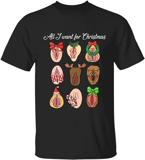 Naughty Pussy Christmas T Shirt Funny Dirty Christmas Amazon Ca