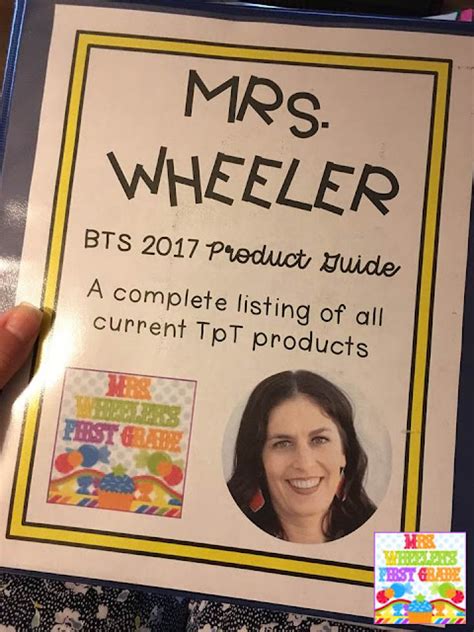 Mrs Wheelers Product Guide Mrs Wheelers First Grade Tidbits