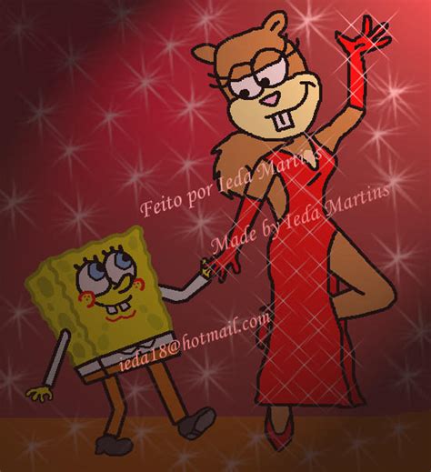 Spongebob And Sandy Dancing By Iedasb On Deviantart