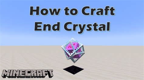 How To Craft An End Crystal In Minecraft Youtube