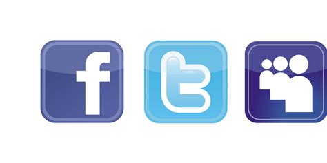 Facebook Twitter Logos Vector Clipart Best