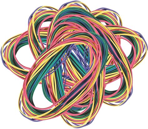 7 Multicolor Extra Large Rubber Bands Assorted Mixed Color Rubber