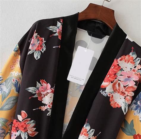 Floral Belted Kimono Cardigan After Moda