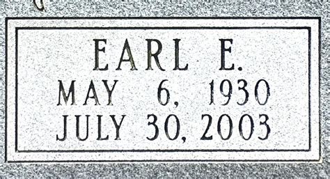 Earl Edward Patterson 1930 2003 Find A Grave Memorial