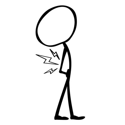 Line Figure Back Pain Great Powerpoint Clipart For Presentations