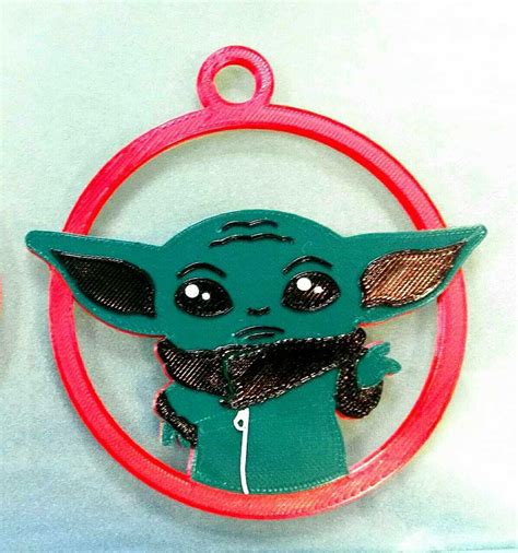 Fichier 3d Sphère De Noël De Baby Yoda Starwars・design Pour Imprimante