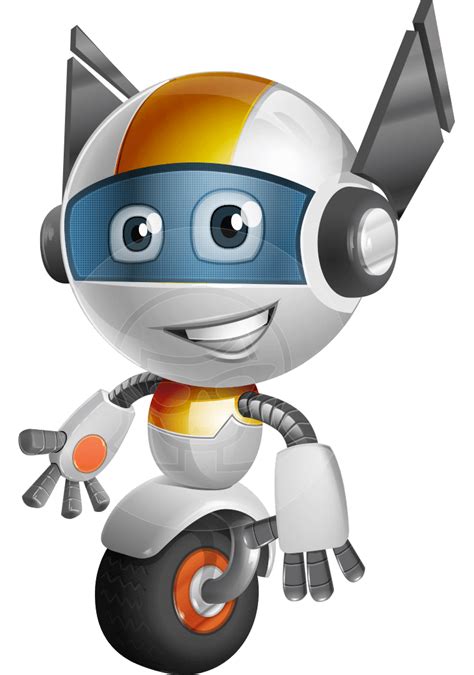 Cute Robot Cartoon Character Stock Vector Images Graphicmama