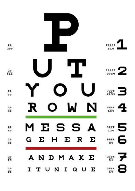 Eye Chart Download Free Snellen Chart For Eye Test Eye A4 Snellen