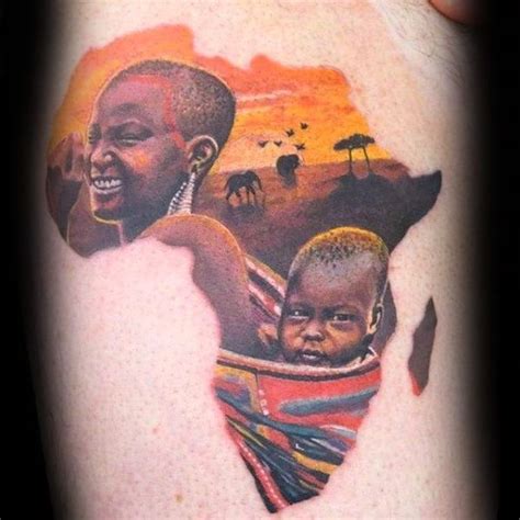 Top 53 Africa Tattoo Ideas 2021 Inspiration Guide Africa Tattoos