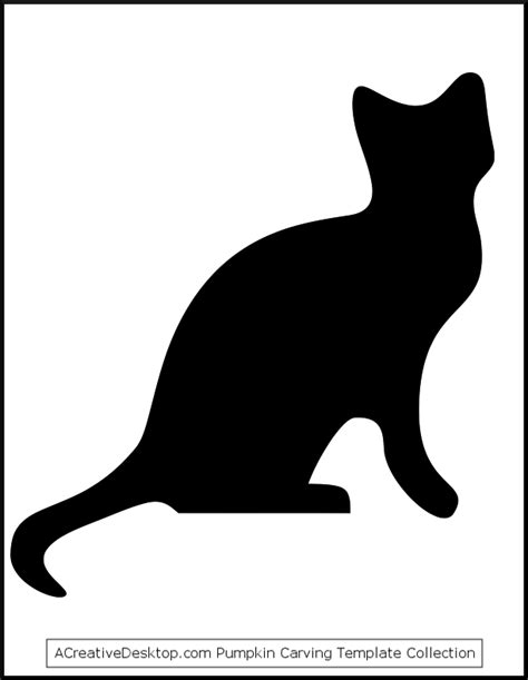 Cat Silhouette Template At Getdrawings Free Download