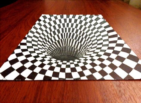 IlusiÓn Óptica Dibujo En 3d Selbor Ilusion Optica Dibujo