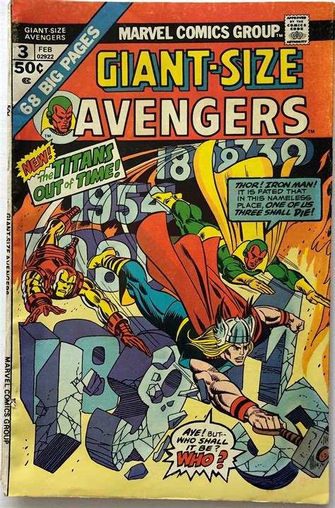 Giant Size Avengers Marvel Vol 1 Issue 3 Feb 1975 In 2021 Wonder
