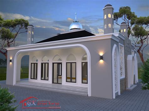 Masjid Modern Minimalis Jami Al Kautsar Ciamis Griya Karya