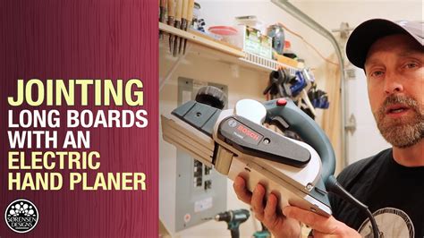 Jointing Long Boards With An Electric Hand Planer Woodworking Youtube