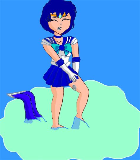 Sailor Mercury Stuck In Glue By Comptor On Deviantart