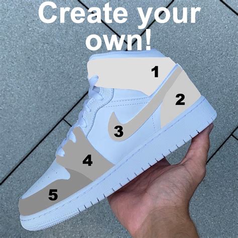 Create Your Own Nike Air Jordan Mid Custom Design Etsy