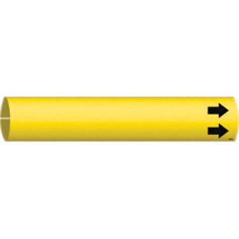 Brady 1316 X 1316 Yellow Bradysnapon Plastic Pipe Marker Autumn Supply