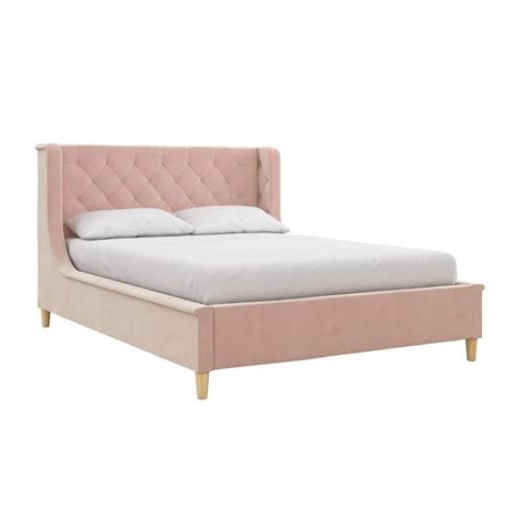 Little Seeds Monarch Hill Ambrosia Pink Full Size Upholstered Bed