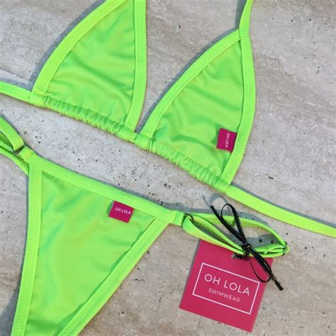 Neon Green Micro Bikini By Oh Lola Swimwear Sexy And Unique