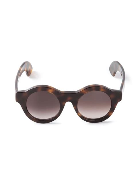 Kuboraum Rounded Sunglasses Monocle Sunglasses Women Designer Round